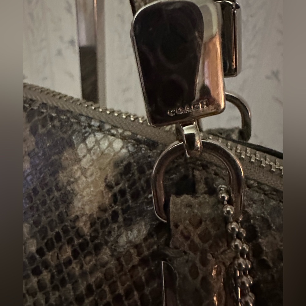 Coach Madison Kelsey Python Embossed Satchel - Picture 5 of 16